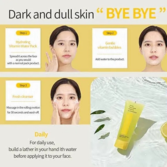 🍋 LAPALETTE BEAUTY Vita Yellow Fresh Cleanser - Picture 4 of 11